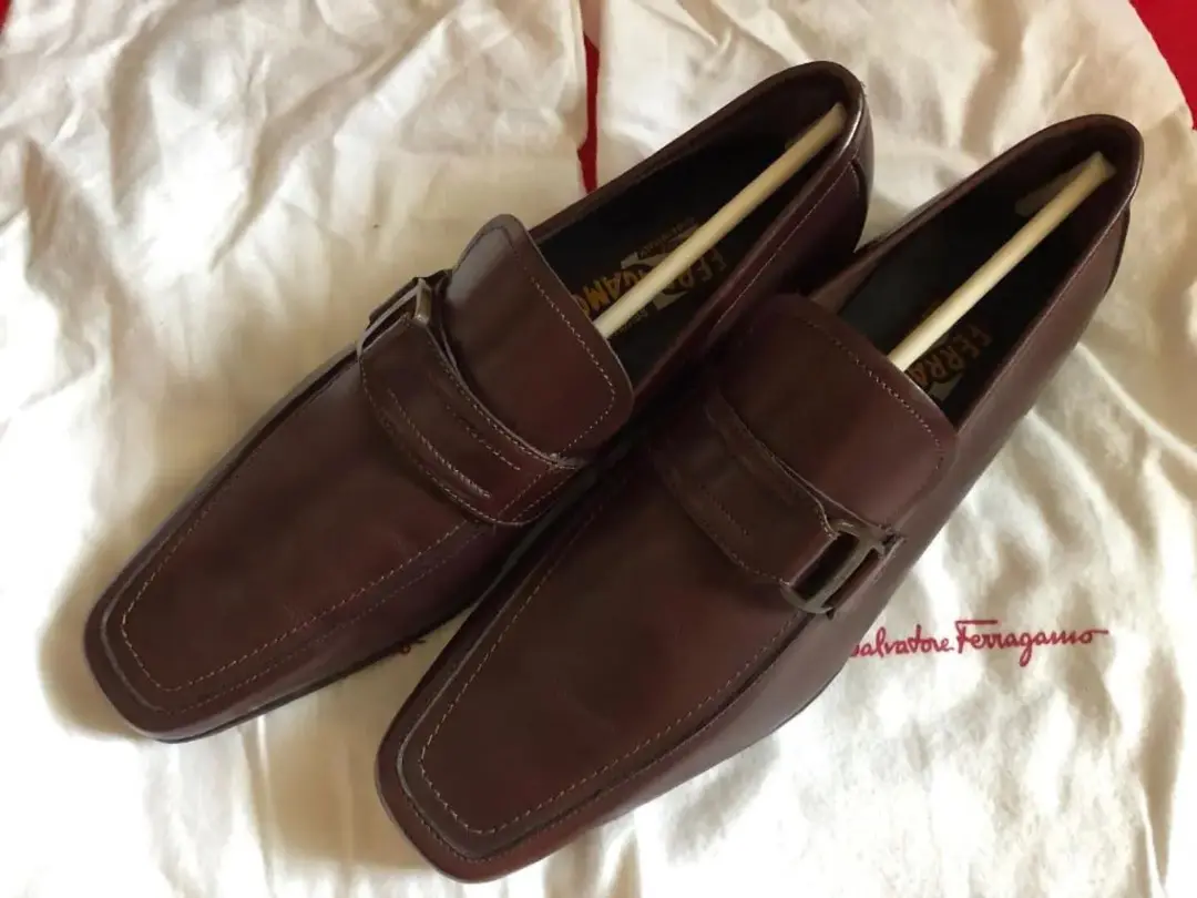 Salvatore Ferragamo ブラウン スエード モカシン　新品未使用 FERRAGAMO - フェラガモ／Salvatore Ferragamo シューズ