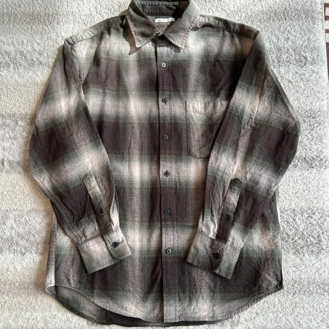 Thumbnail of GU Flannel Check Shirt #green