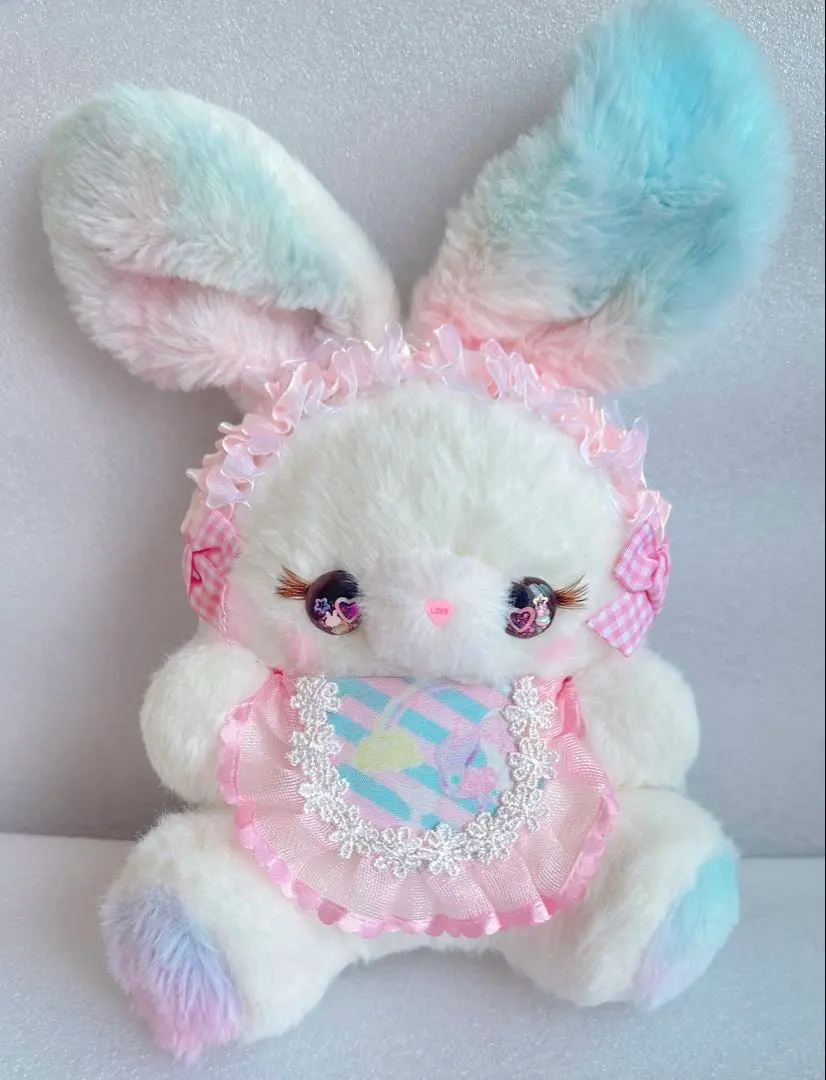 Thumbnail of lily Sanrio artist teddy bear handmade stuffed animal rabbit