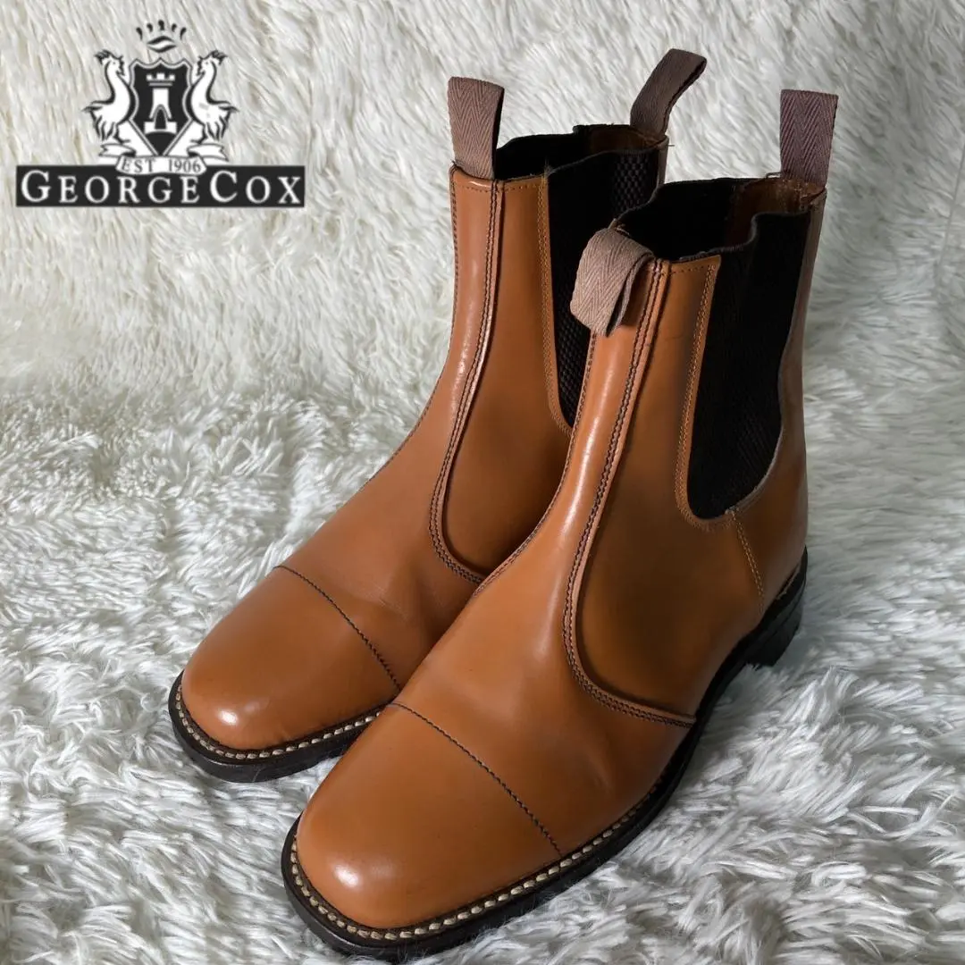 George cox ジョージコックス サイドゴア チェルシーブーツ ジョージコックス3880 CHELSEA BOOTブラックレザー（サイドゴア