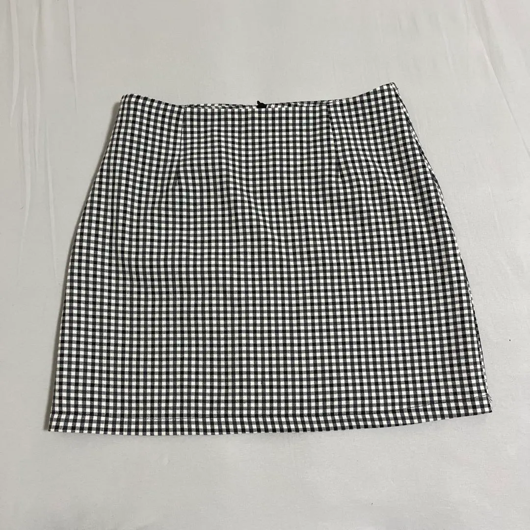 Thumbnail of Gingham check tight skirt
