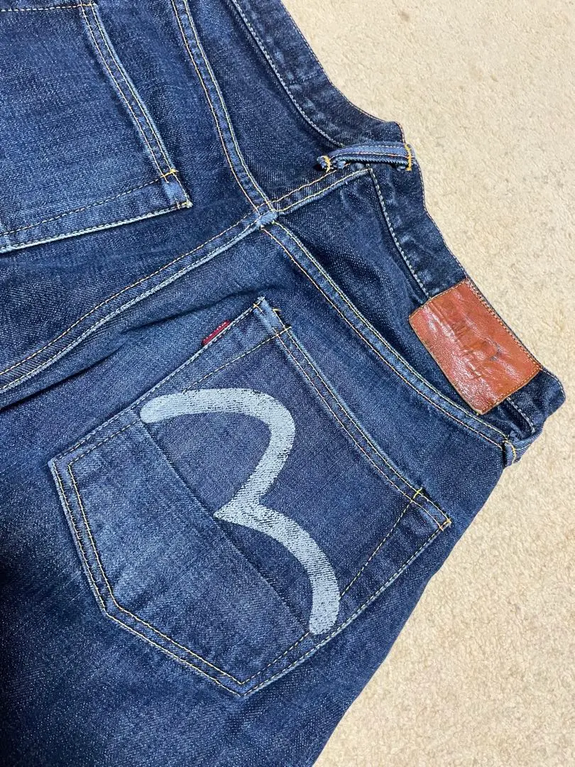 evisu ジーンズ w32 EVISU DENIM Big&Small Seagull Pants エビス デニムパンツ W32