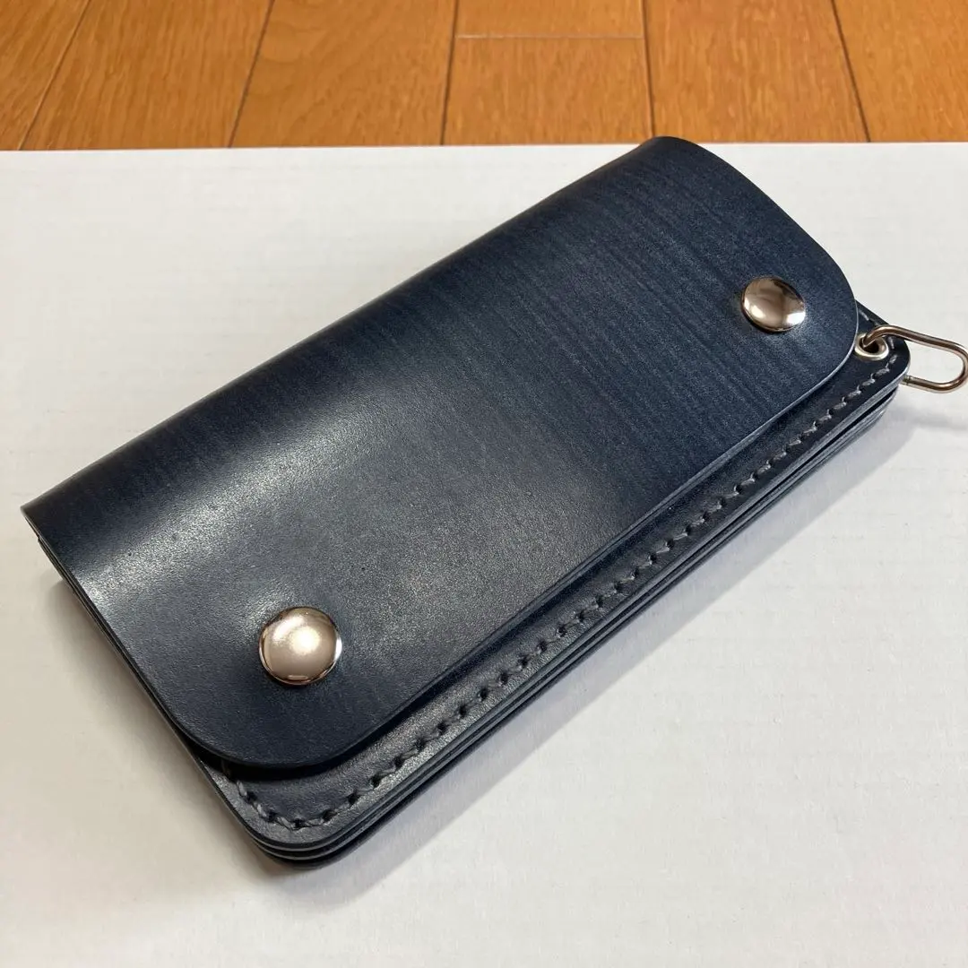 Thumbnail of [Handmade] Tracker Wallet Bridle Navy 180x95