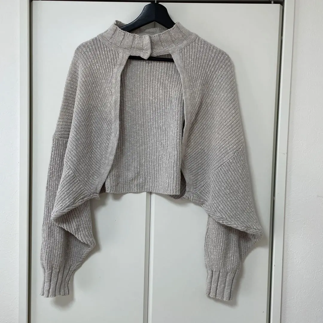 Coco Deal 短外套 棉100% 純棉 泡泡袖 高領 的縮圖