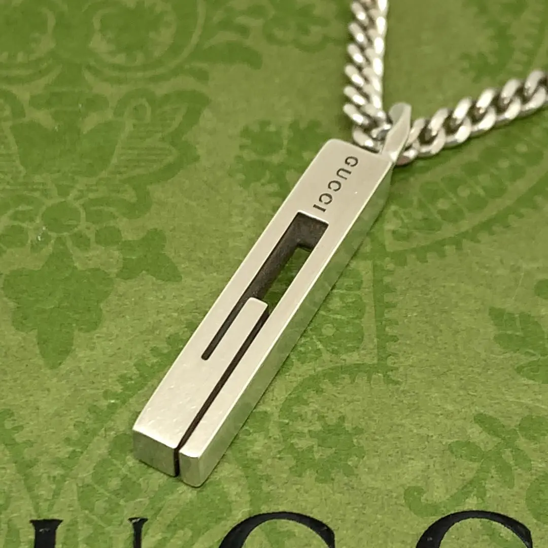 GUCCI gカットアウトg プレート 喜平 ネックレス 121283