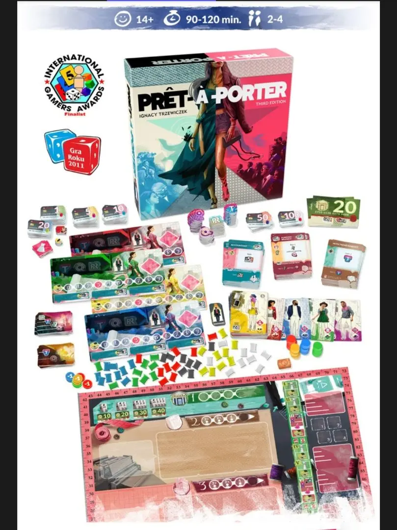 ボードゲーム　[日本語訳無し] プレタポルテ キックスターター版 (Pret-a-Porter Kickstarter) Pret-a-Porter by Portal Games — Kickstarter