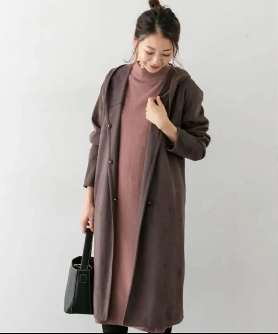 Thumbnail of URBAN RESEARCH ROSSO Suede Hooded Cardigan