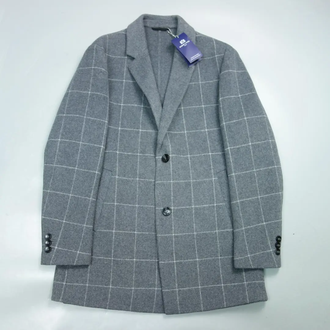 【美品】ロベルトカバッリ　チェスターコート　カシミア混　サイズM ブラック ファーストハンド ロングコート カシミヤ混 オーバーサイズ