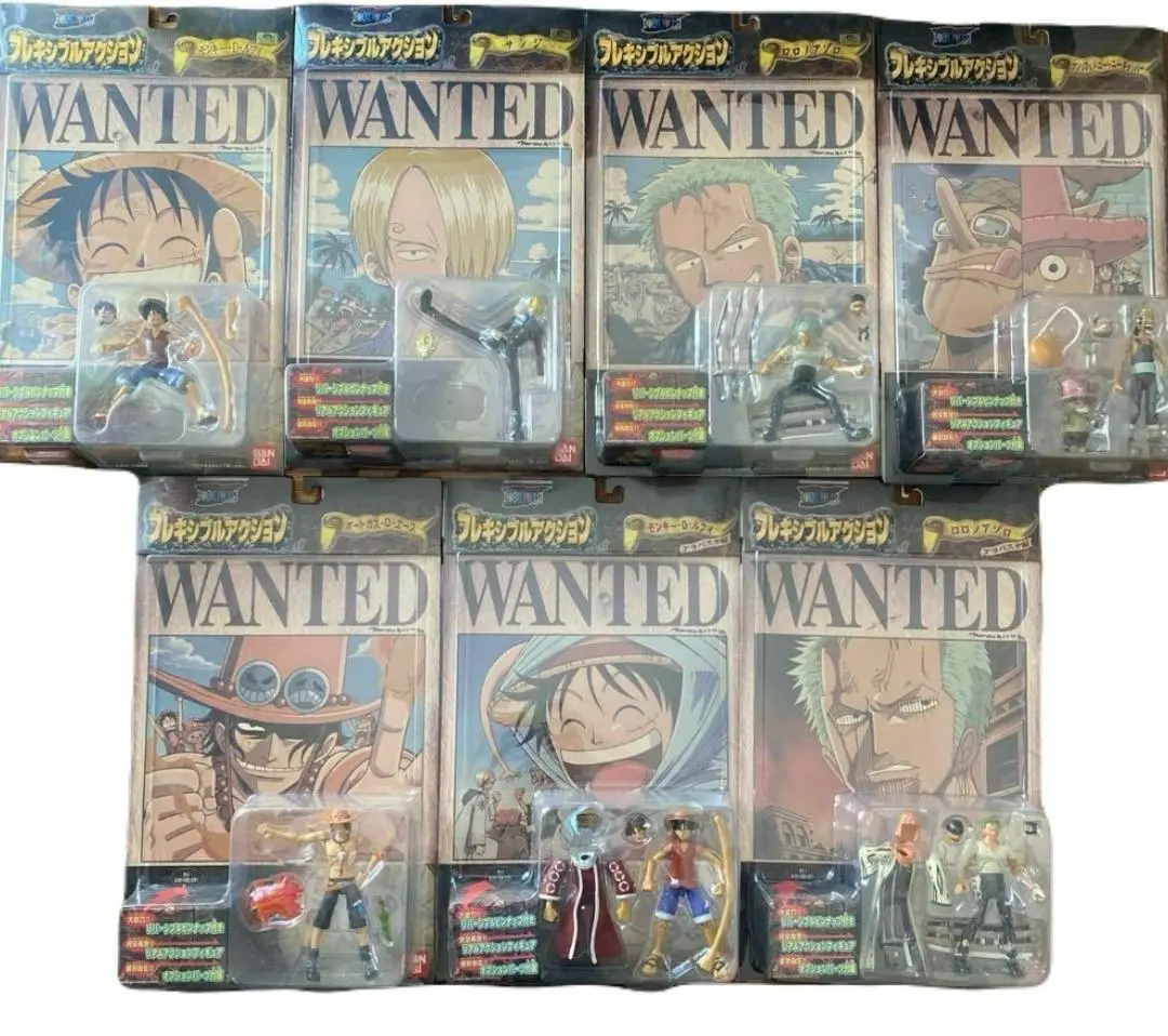 【未開封】ワンピース　フレキシブルアクション　フルセット　ルフィ　エース　ゾロ 新品 未開封 ワンピース フレキシブルアクション ルフィ エース