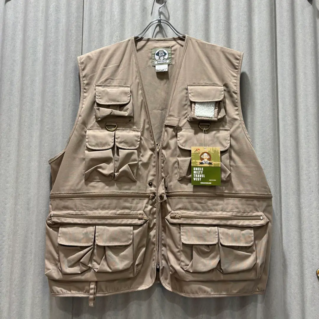 【送料無料】新品未使用タグ付き ROTHCO ロスコ フィッシングベスト XL ROTHCO ロスコ UNCLE ミリタリートラベル ベスト ミリタリー