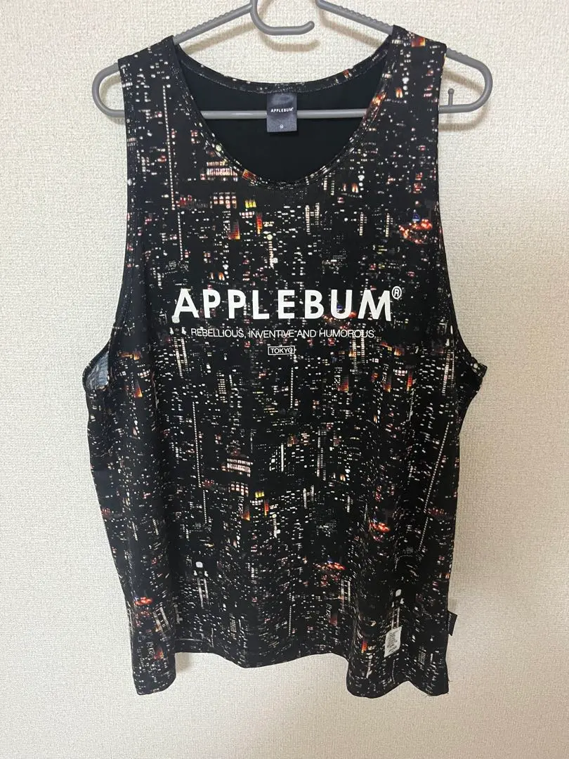 希少✨アップルバム タンクトップ バスケシャツ 宇宙柄 総柄 メッシュ XL 希少✨アップルバム タンクトップ バスケシャツ 宇宙柄 総柄