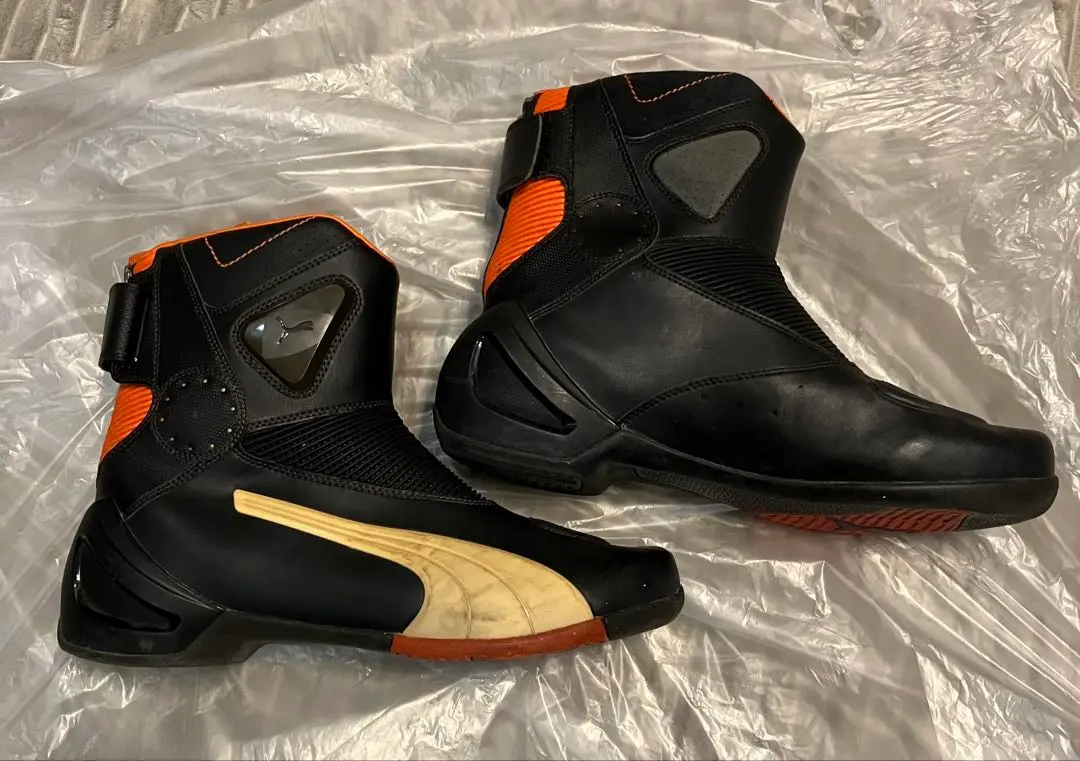 PUMA ライディングブーツ バイクブーツ ブラック×オレンジ 27.0 m21141604875_1.jpg?1746022461