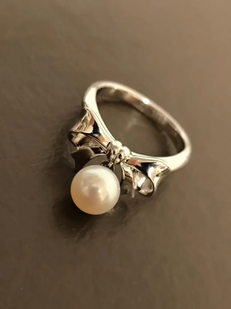 MIKIMOTO ミキモト シルバー ユリモチーフ リング 9号 MIKIMOTO ミキモト シルバー ユリモチーフ リング 9号