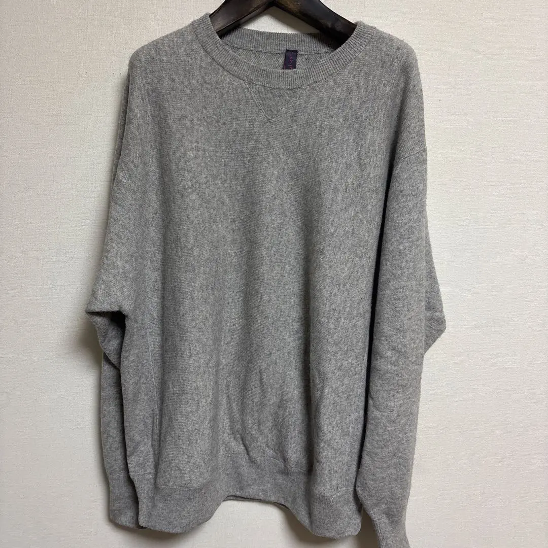 ESTNATION ベージュ 長袖ニットセーター Sサイズカシミヤ混紡