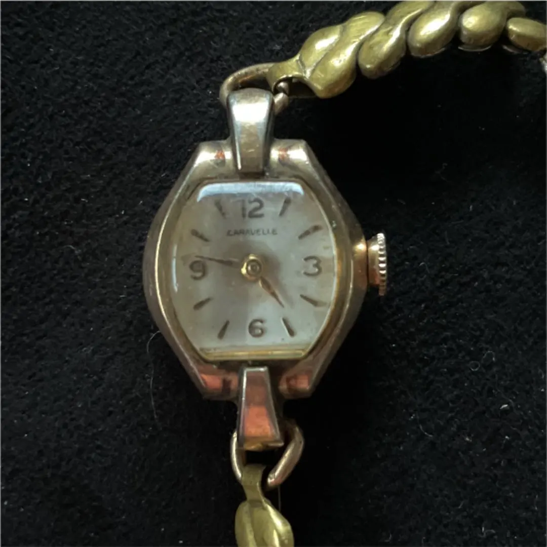 Thumbnail of Caravelle 10KGP Gold Round Watch, 1940s