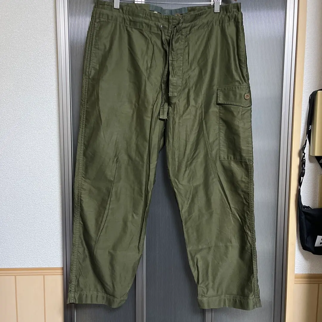 チマラ chimala ミリタリー カーゴパンツ ドローストリング ネイビー