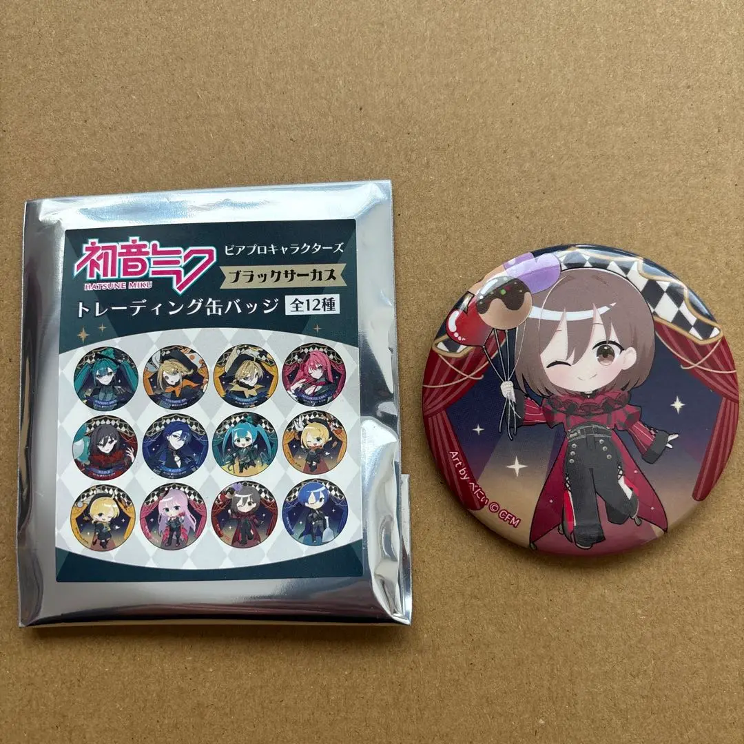 VOCALOID 初音ミク ピアプロキャラクターズ ブラックサーカス 缶バッジ ピアプロキャラクターズ アート缶バッジ＿MEIKO/ブラックサーカス