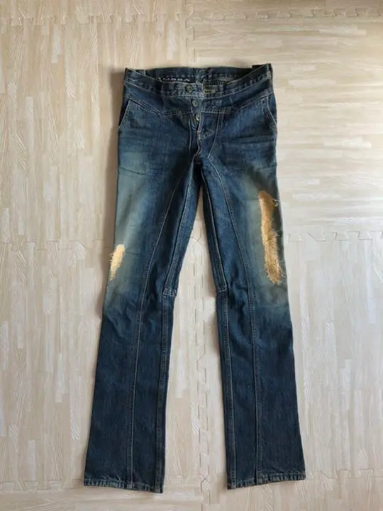 【美品】 OSSA MONDO カットオフボタンフライデニム ダメージジーンズ 楽天市場】Denime ドゥニーム ジーンズ OFFSET XX MODEL