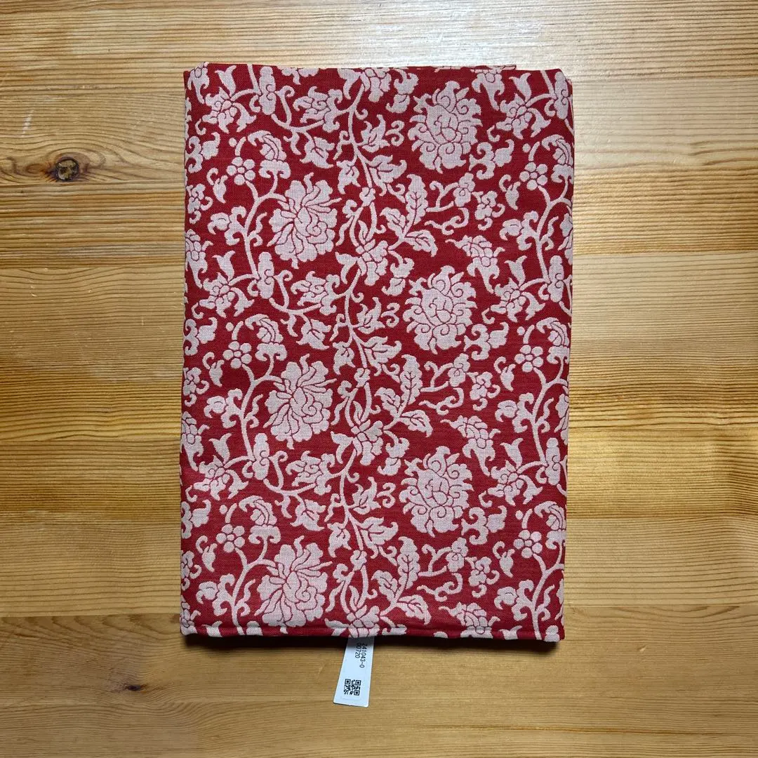 Thumbnail of 【120cm x 120cm】Nishijin-ori Large Furoshiki (Wrapping Cloth) Peony Arabesque Pattern Red/Madder Red, 100% Cotton