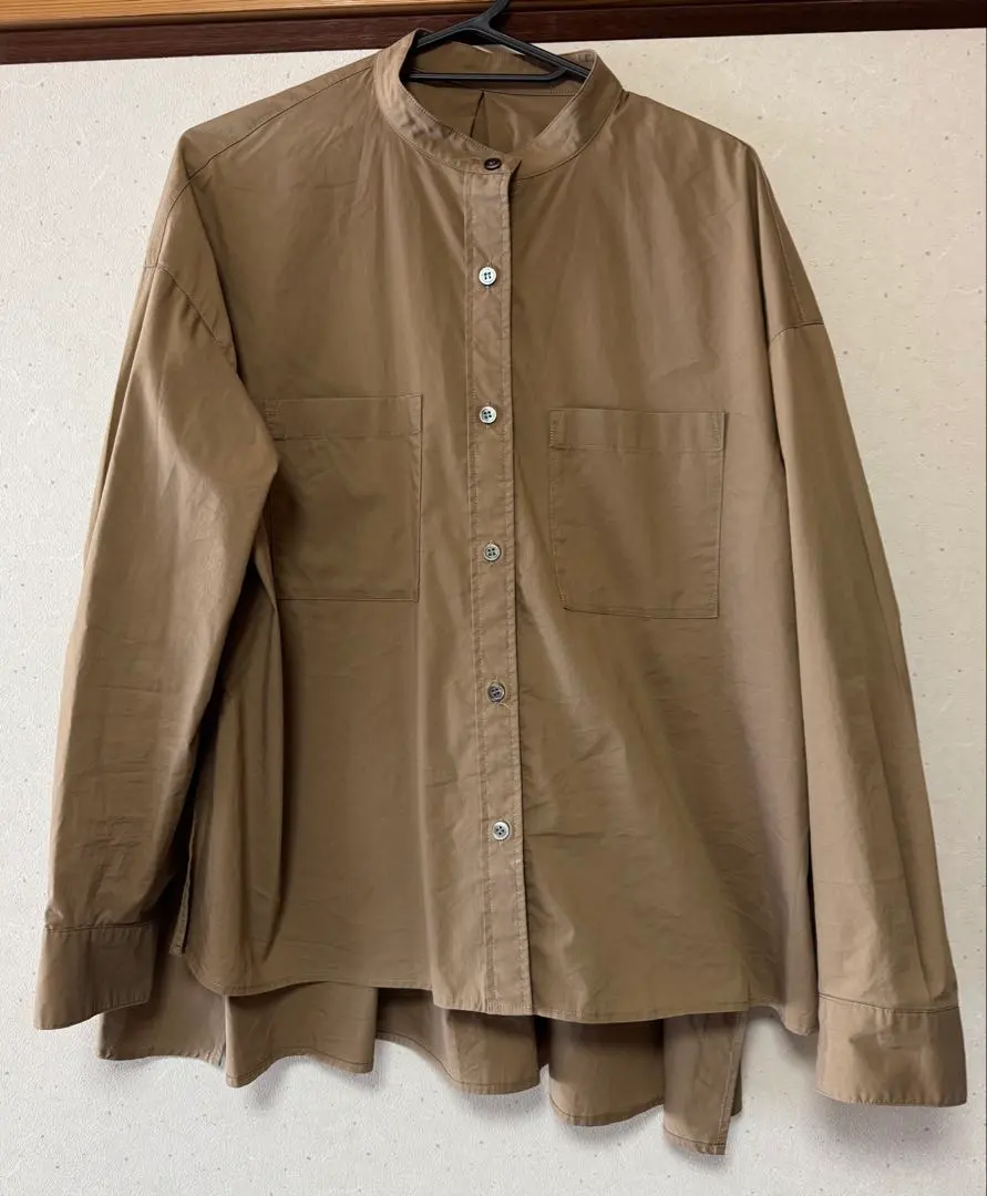 Thumbnail of Typewriter Band Collar Long Sleeve Shirt