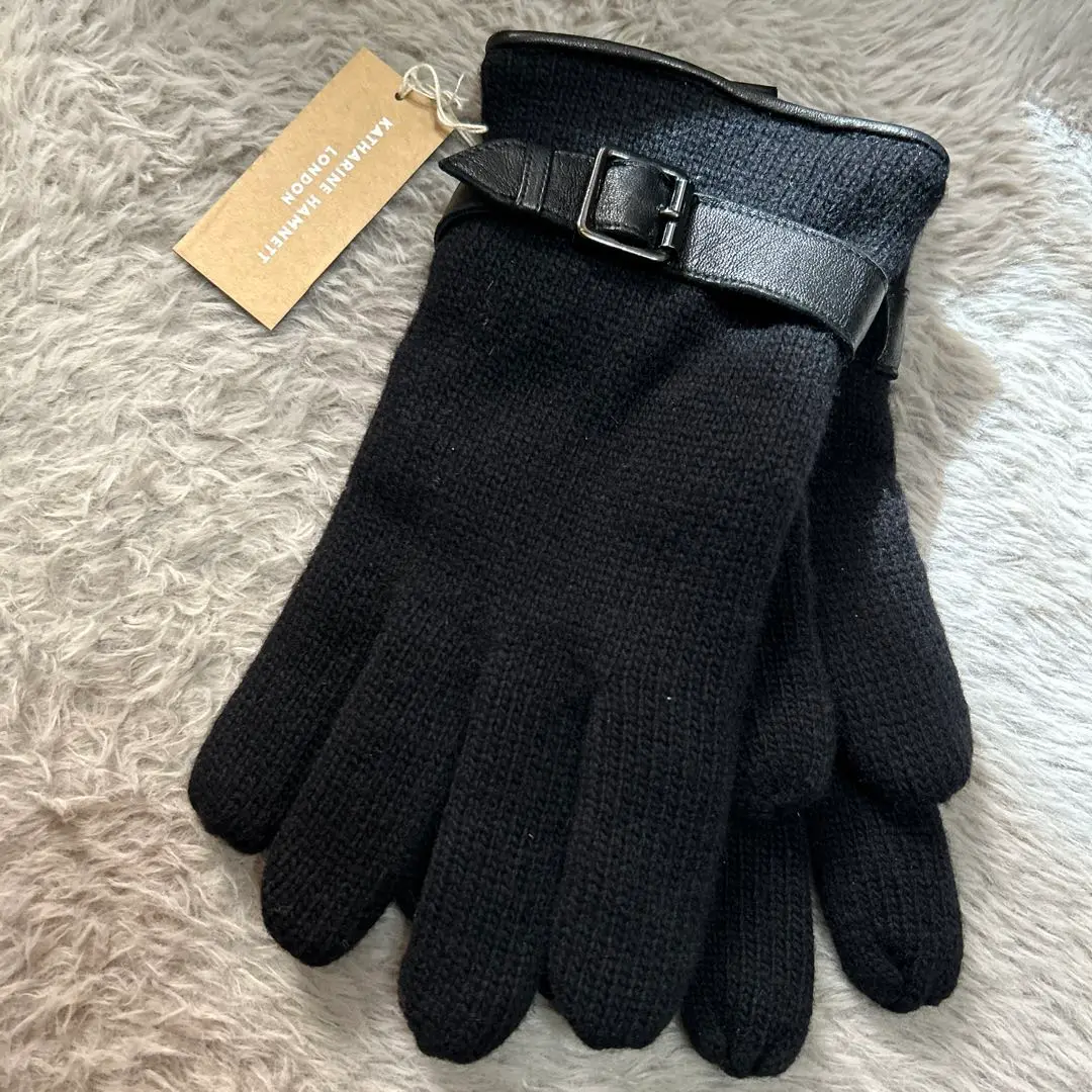 新品未使用タグ付き キャサリンハムネット カシミヤ 手袋