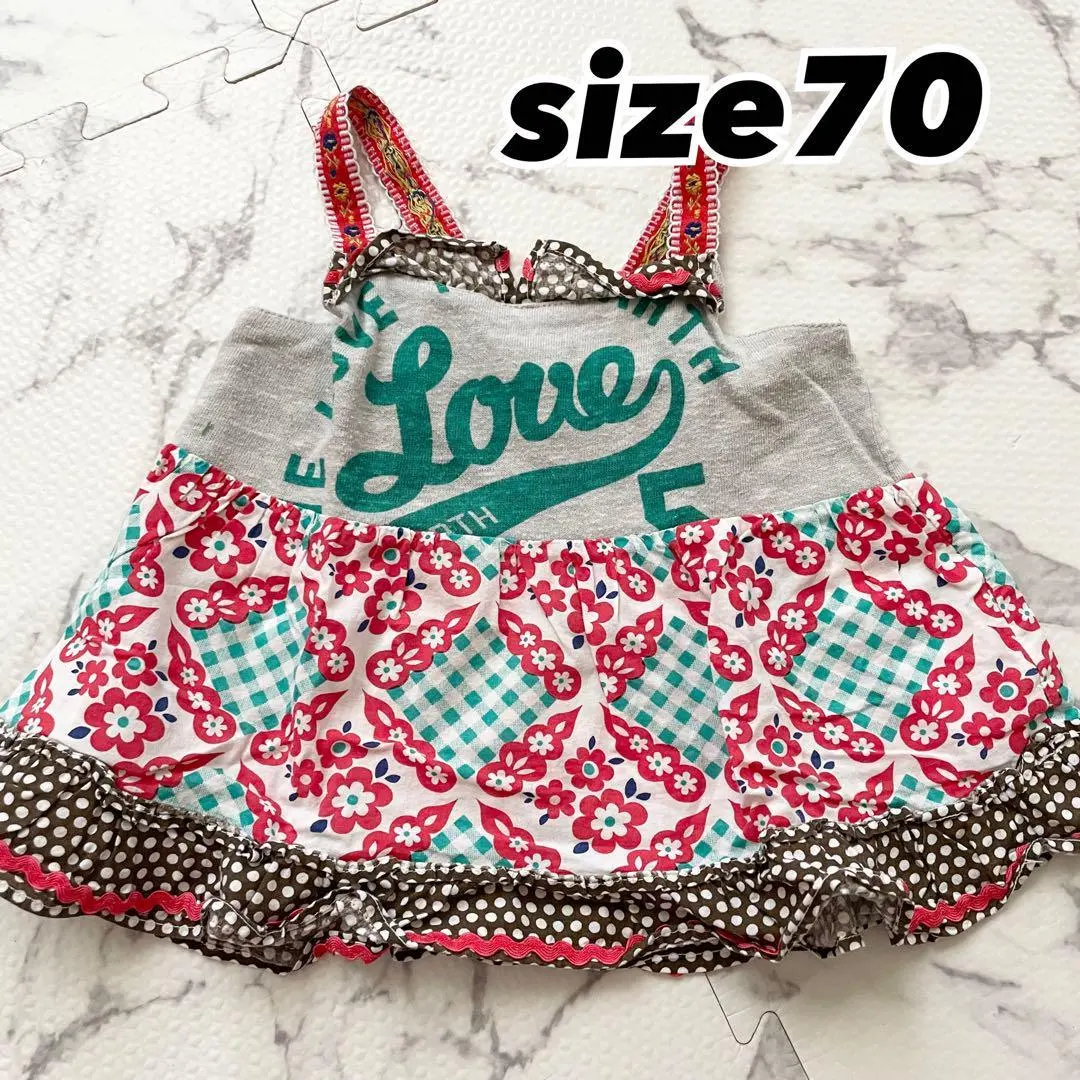 尺寸70 嬰兒服 兒童服 束腰上衣 吊帶衫 上衣 嬰兒用品 的縮圖