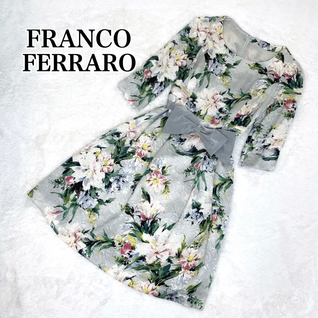 FRANCO FERRARO ひざ丈ワンピース ニットワンピース 花柄 パール 2025年最新】FRANCO FERRARO ニットワンピースの人気アイテム
