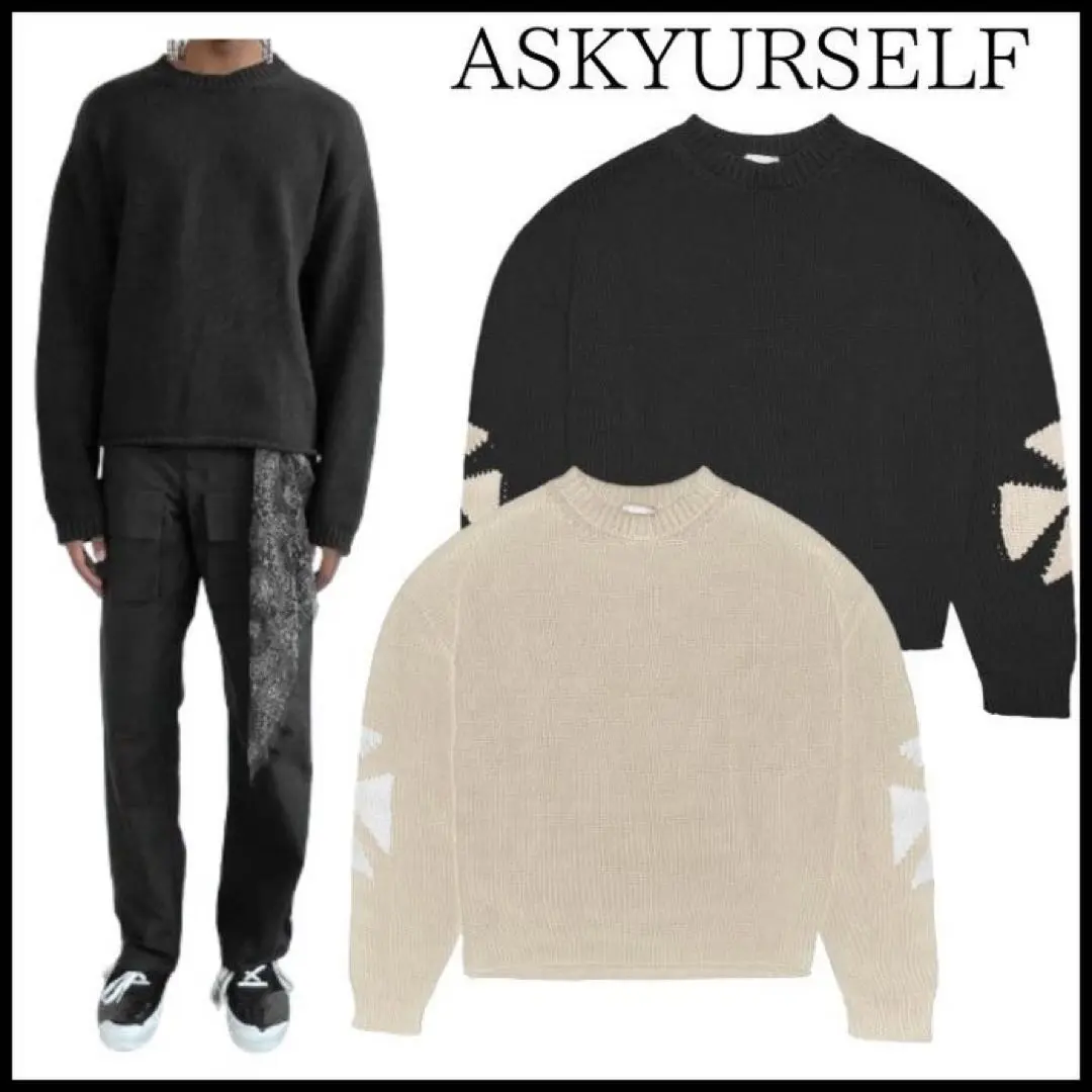 2025年最新】ASKYURSELF ニットの人気アイテム - メルカリ