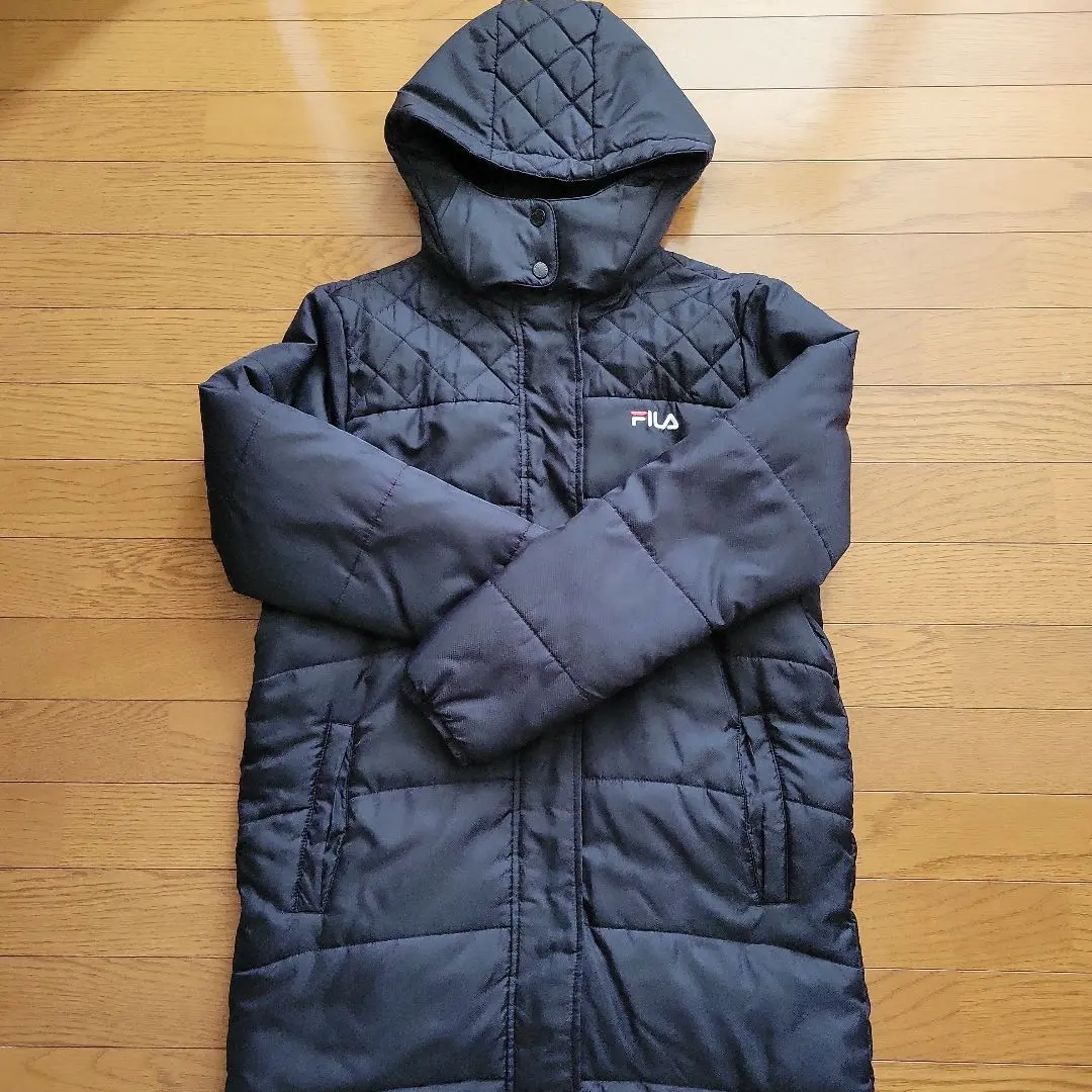 Thumbnail of FILA Black Quilted Bench Coat