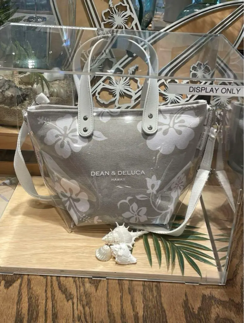 【DEAN＆DELUCAハワイ限定】ハイビスカス柄トート大小2点セット DEAN &DELUCA Hawaii限定ハイビスカストート2個セット❣️