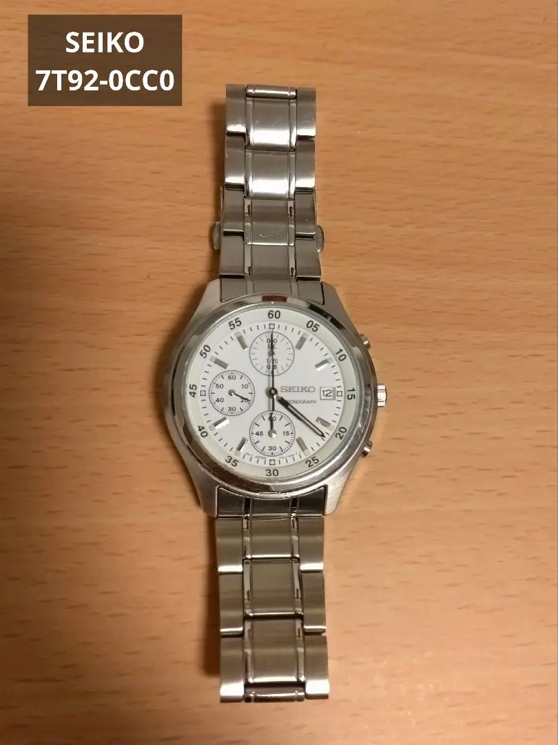 ［鑑定済］SEIKO 7T92-0CC0 動作品　クロノグラフ18cmクォーツ 2025年最新】seiko 7t92 0cc0の人気アイテム - メルカリ
