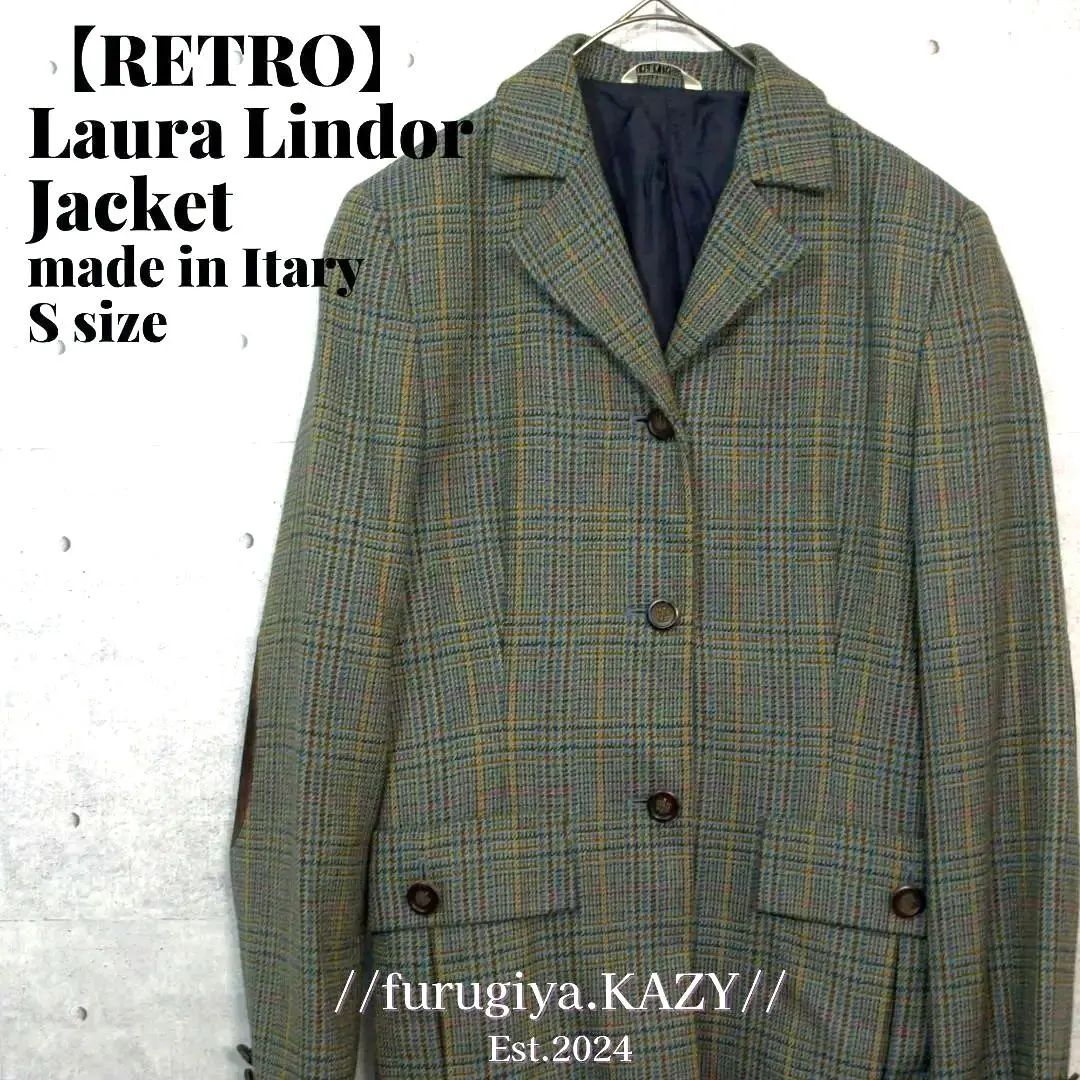 安価 レトロ】ラウラリンドール ジャケットmade Sサイズ Itary in ジャケット・アウター