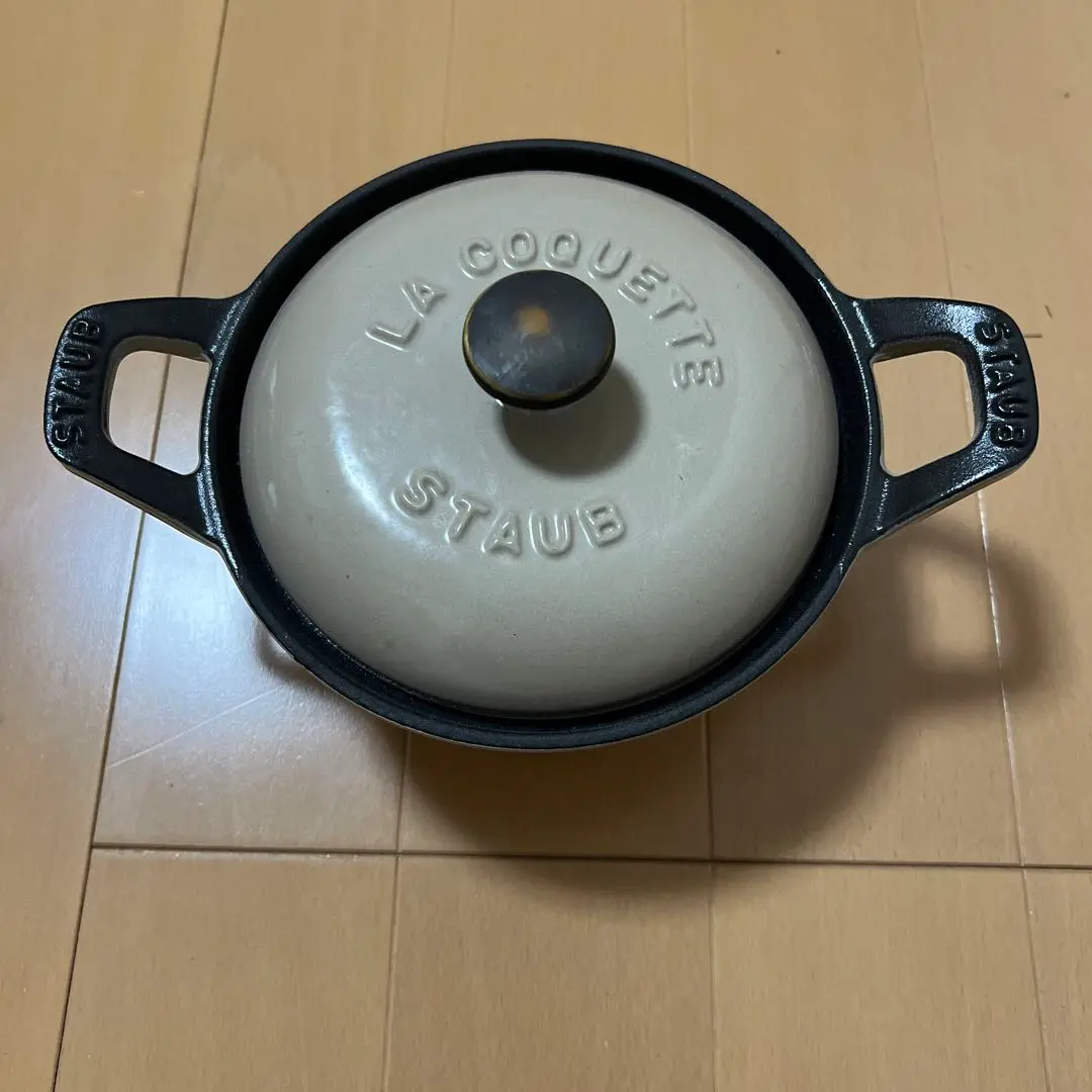STAUB - STAUB/ココットヴィンテージシリーズR/リネン 希少StaubストウブココットヴィンテージシリーズRリネン12cm