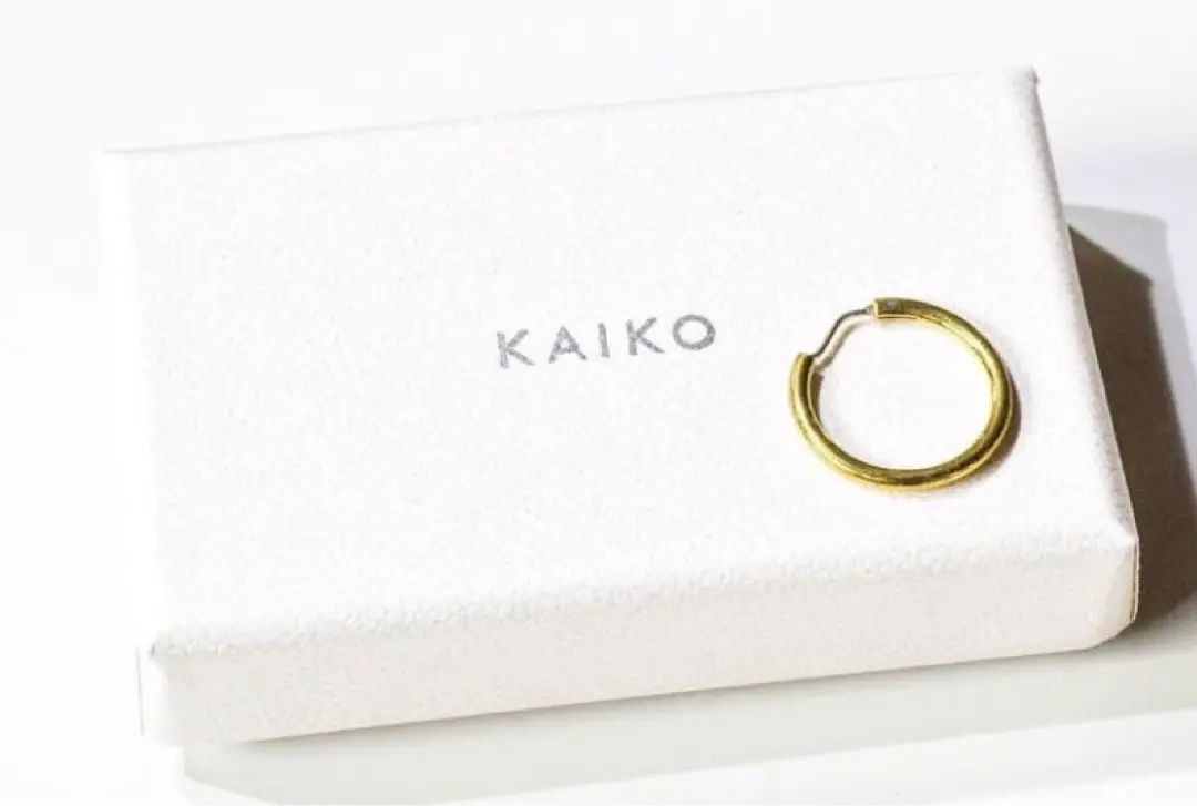KAIKO フープピアス両耳 SILVER シルバー) 両耳用 シルバー925 チャンキーフープピアスフープ