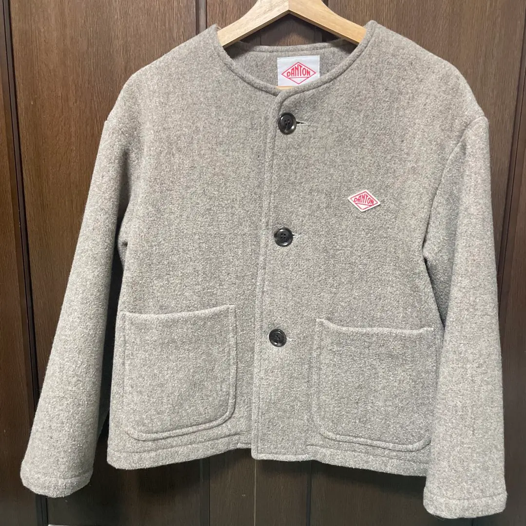 DANTON ウール ノーカラー ジャケット 36 サイズ Danton ジャケット ノーカラージャケット 「DANTON/ダントン