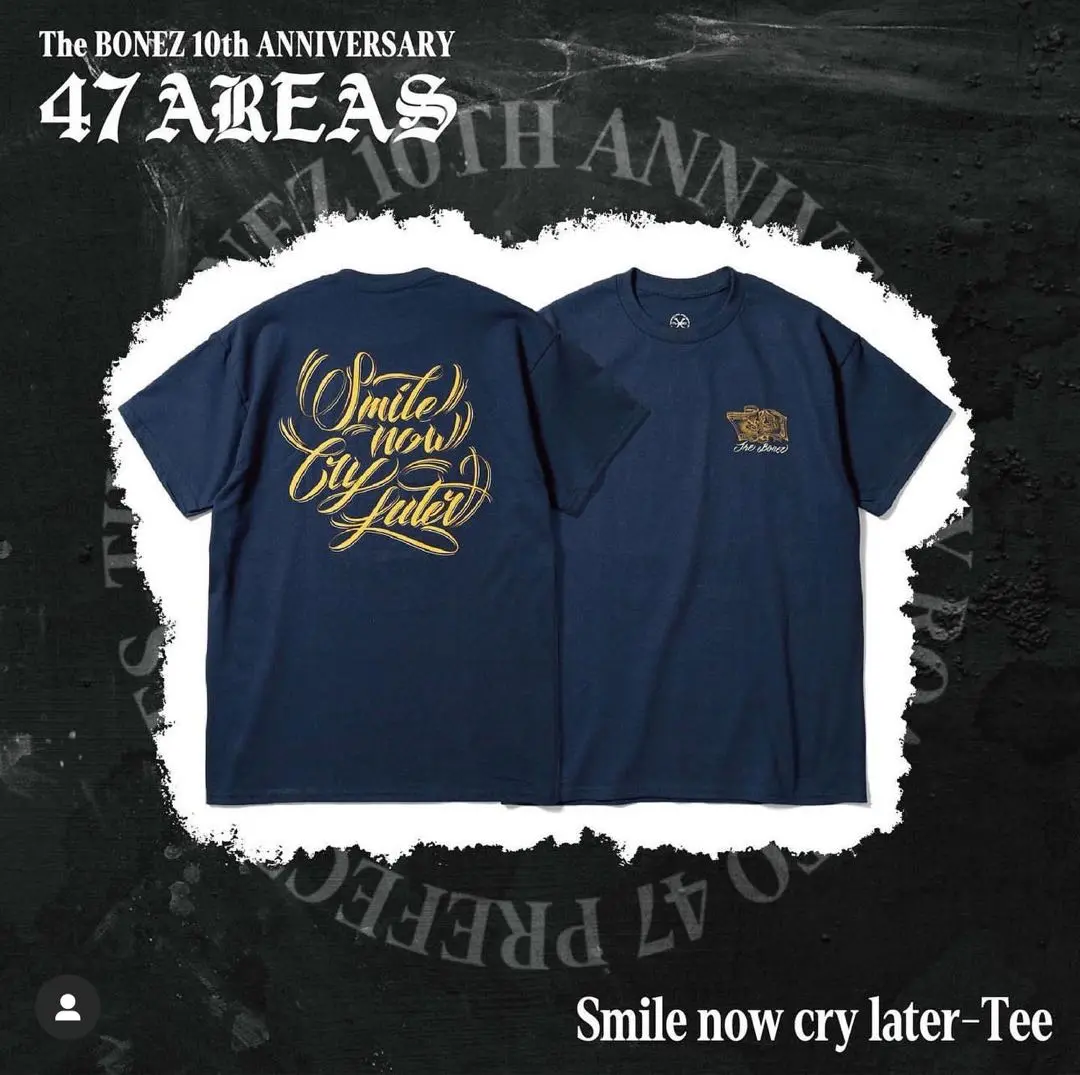 The BONEZ 半袖Tシャツ　ネイビー　未使用 2025年最新】bonez tシャツ ネイビーの人気アイテム - メルカリ