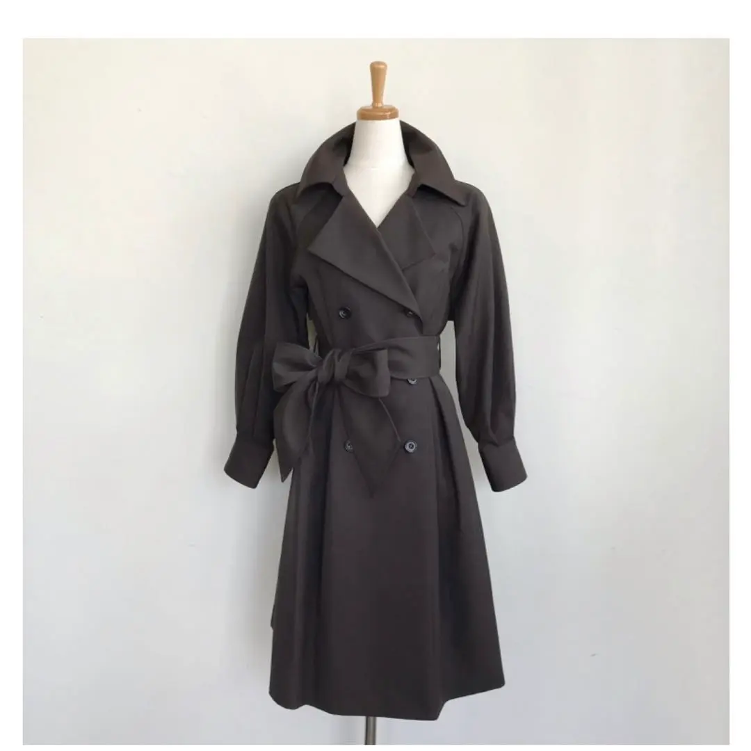 極美品 SYSORUS シソラス × akko3839 ドレストレンチコート 試着品】【極美品】SYSORUS×akko3839ドレストレンチコート