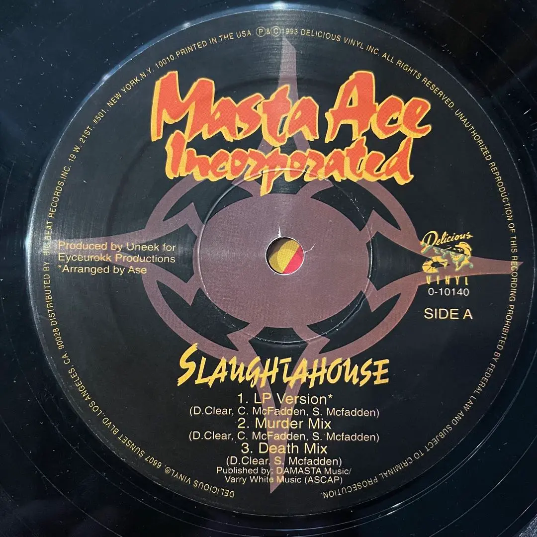MASTA ACE INCORPORATED オリジナルレコード盤 Perfect Pitch Records - Vintage Vinyl