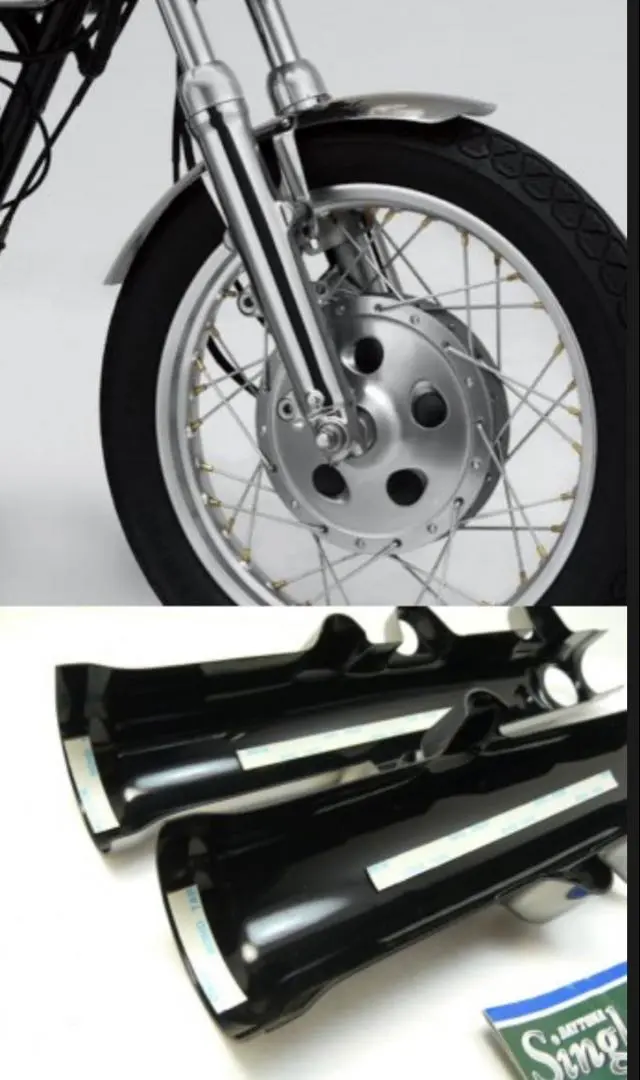 ヤマハSR400ファイナルエディションブルー ライトユニットカバー