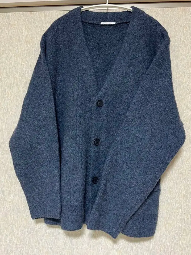 Thumbnail of GU Brassiere Knit V-Neck Cardigan 65 BLUE