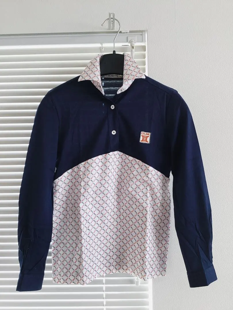 CELINE ノースリーブポロシャツ S ベージュ CELINE ノースリーブポロシャツ S ベージュ CELINE ノースリーブ