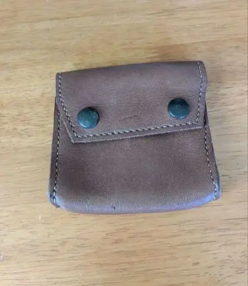 Thumbnail of Vintage ❋ Belt Loop Leather Pouch Button Closure Y2K