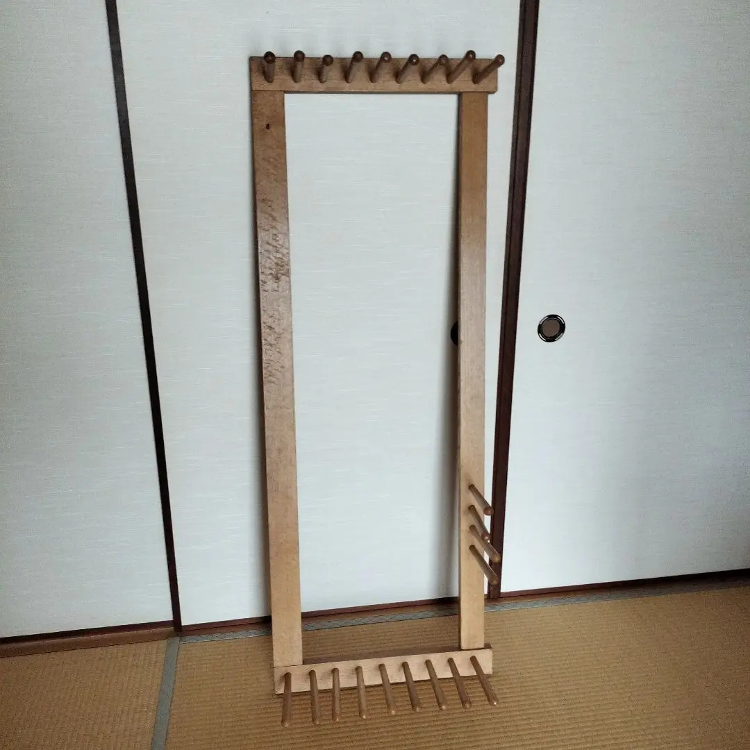 織り機 / 整経台　簡単組み立て式 6段 ② 織用具 | 東京都板橋 | 東京手織機繊維デザインセンター
