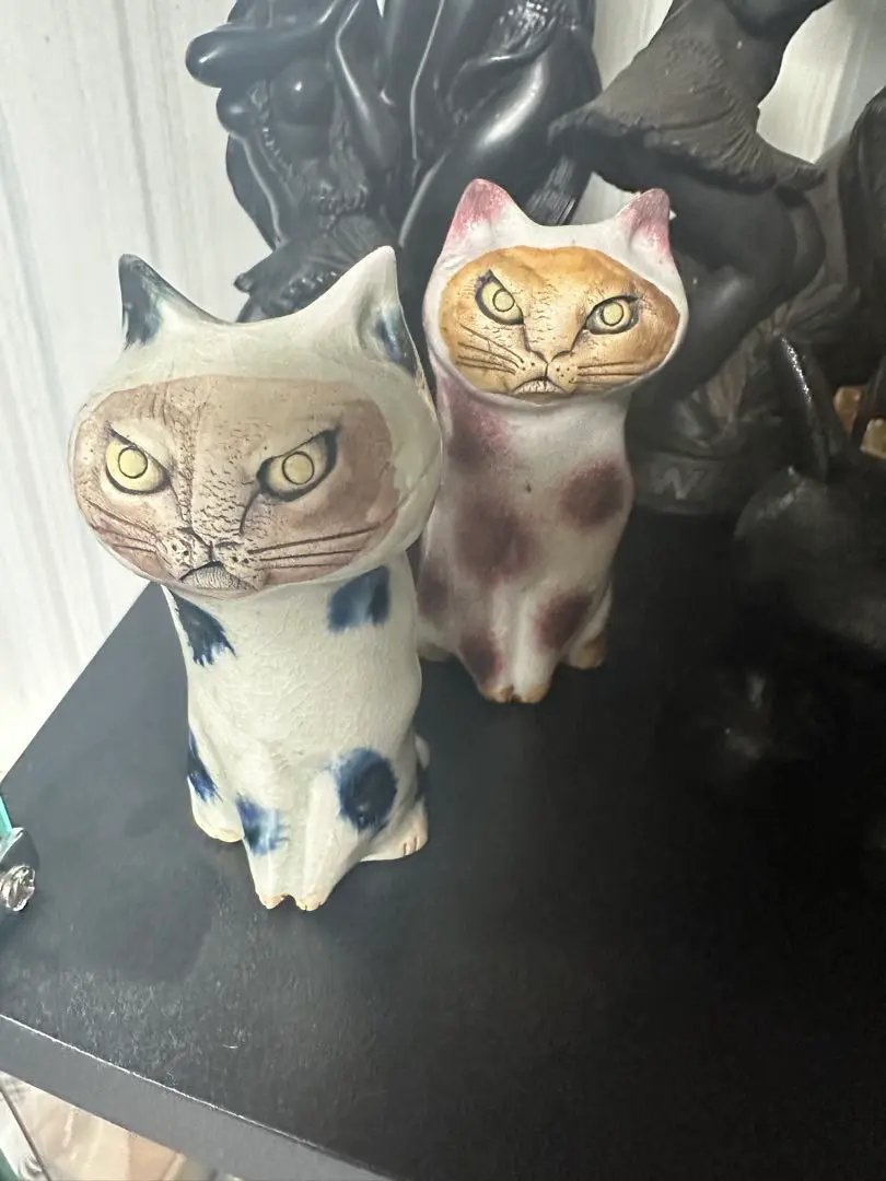 岡山富男作 うおねこ 陶器のねこ・猫・ネコ 陶猫 - メルカリ