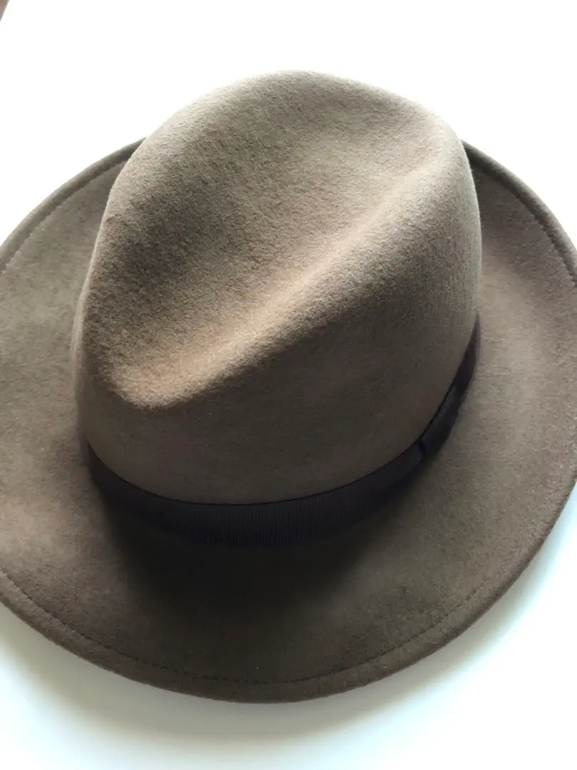 Thumbnail of Brand new, with tags, brown wool felt hat