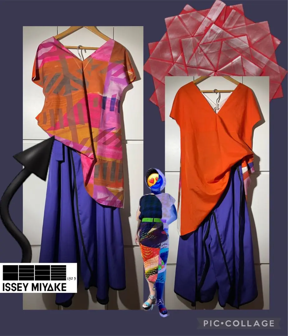 me ISSEY MIYAKE 半袖 チュニック ワンピース 中古・古着通販】ISSEY MIYAKE (イッセイミヤケ) プリーツ切替