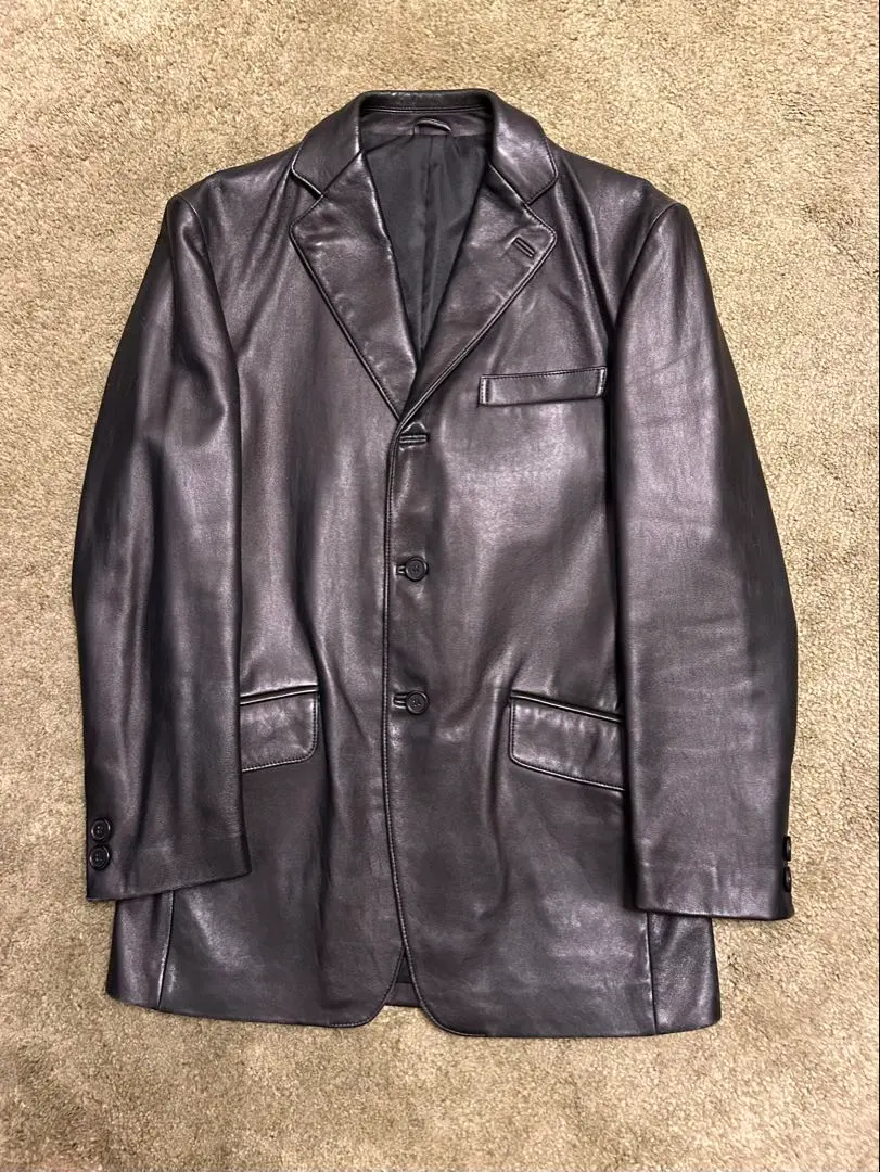 【美品】DURBAN Tailor's Bench 羊皮夾克 黑色 M 的縮圖