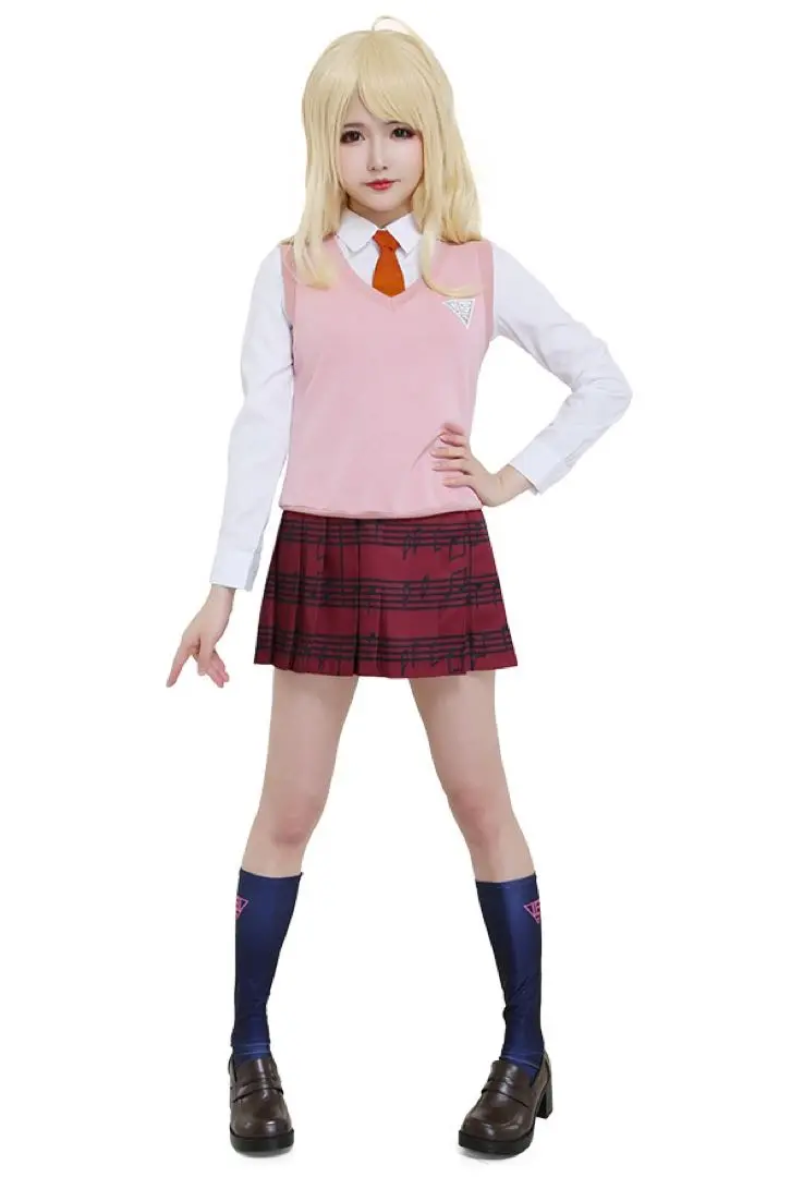 ダンガンロンパv3 赤松楓　コスプレウィッグ 赤松 楓 ( あかまつ かえで ) ウィッグ ダンガンロンパ コスプレ