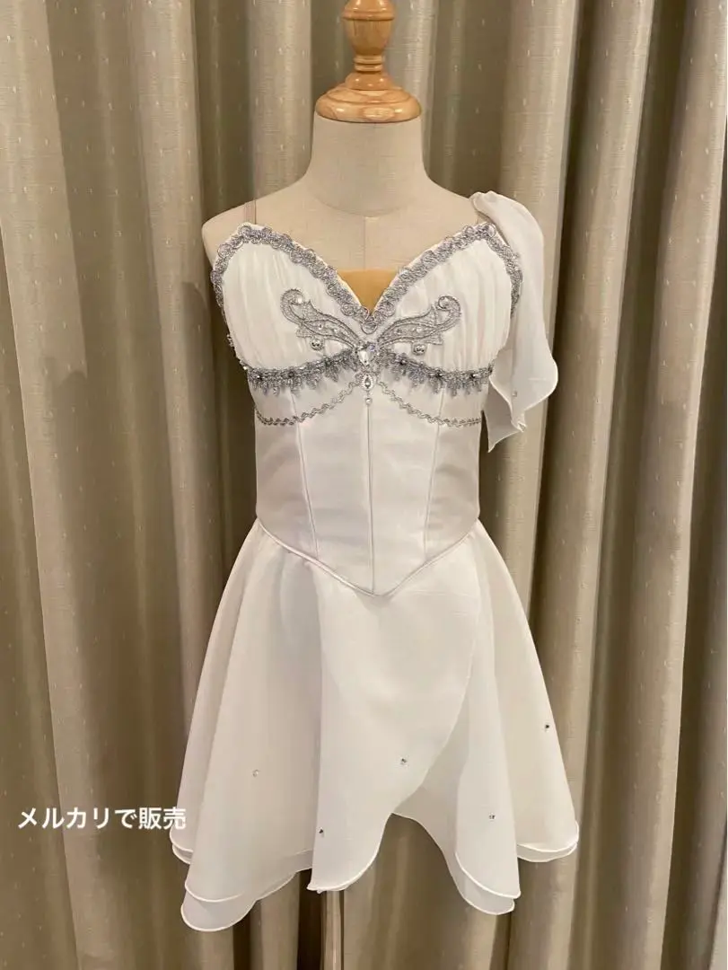 【新品】バレエ衣装　白ジョーゼット　９号　タリスマン等 新品】バレエ衣装白ジョーゼット9号タリスマン等