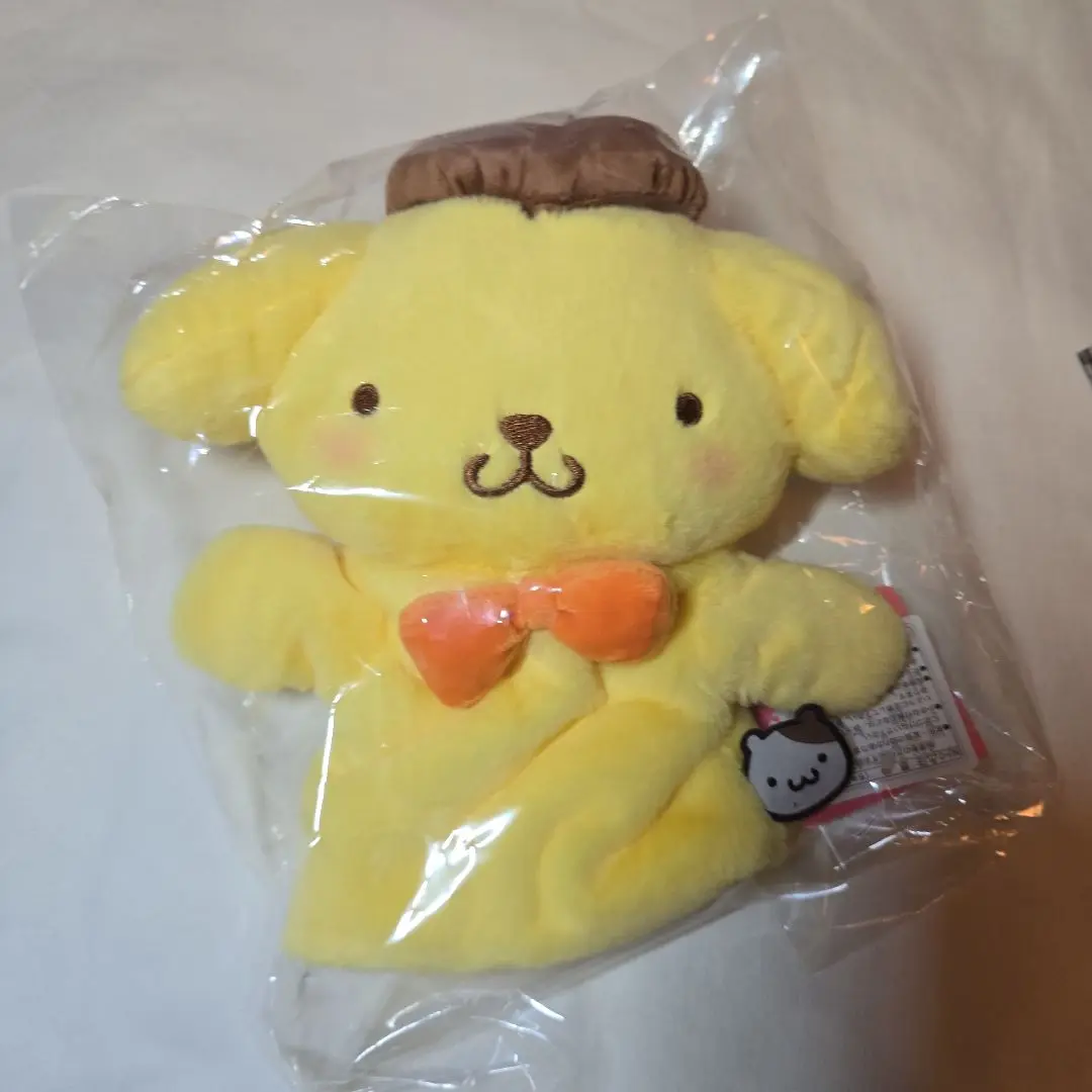 ポムポムプリン 音楽隊 ハンド パペット レトロ　ぬいぐるみ ポムポムプリン ハンドパペット 平成レトロ 当時物 ぬいぐるみ